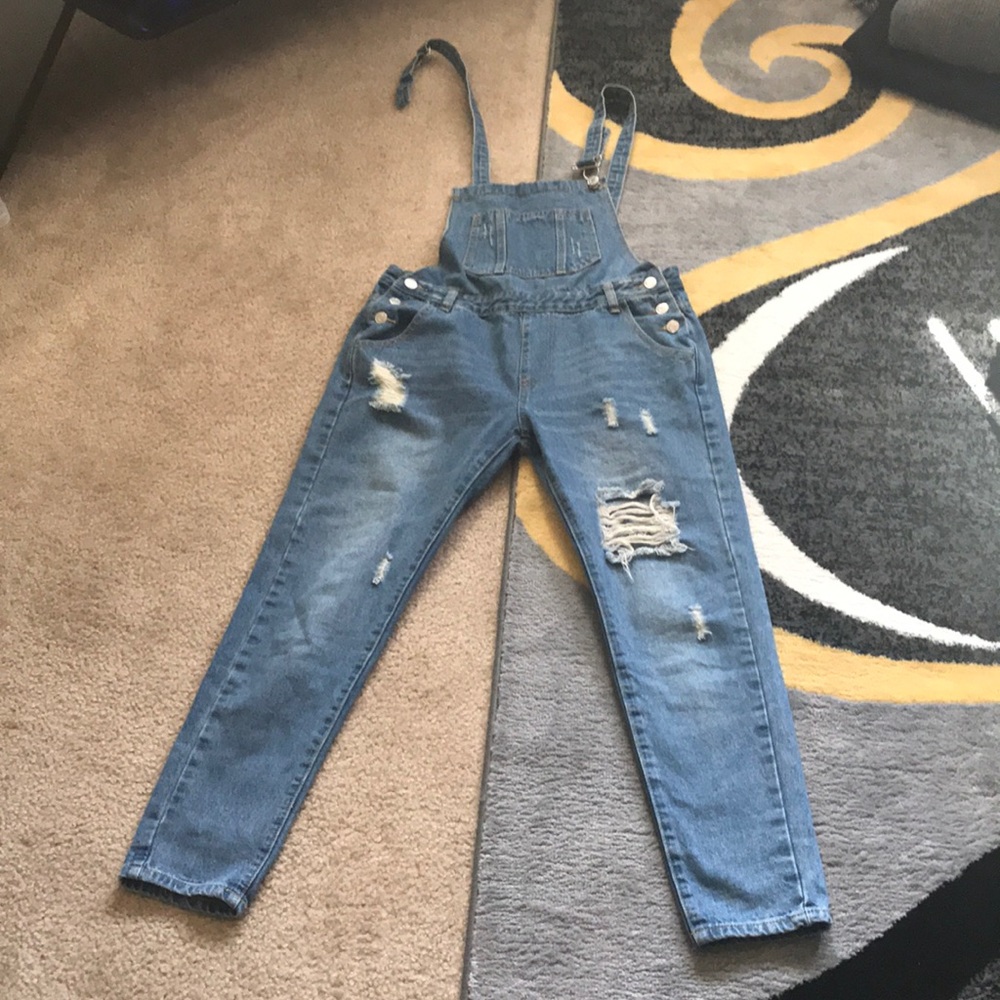 Denim overalls